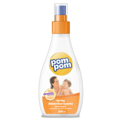 Spray Desembaraçante Pom Pom Sem Enxague Spray 200Ml